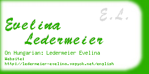 evelina ledermeier business card